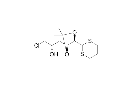 (2S,4S,5R)-1-Chloro-5-(1',3'-dithian-2'-yl)-4,5-isopropylidenedioxy)pentan-2-ol
