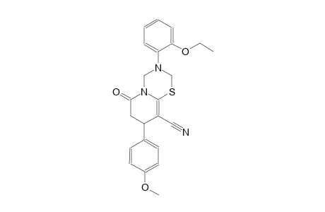 2H,6H-pyrido[2,1-b][1,3,5]thiadiazine-9-carbonitrile, 3-(2-ethoxyphenyl)-3,4,7,8-tetrahydro-8-(4-methoxyphenyl)-6-oxo-