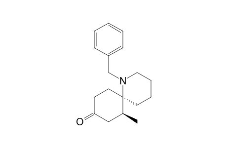 1-Azaspiro[5.5]undecan-9-one, 7-methyl-1-(phenylmethyl)-, trans-(.+-.)-