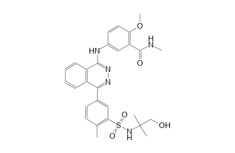 5-{[4-(3-{[(2-hydroxy-1,1-dimethylethyl)amino]sulfonyl}-4-methylphenyl)-1-phthalazinyl]amino}-2-methoxy-N-methylbenzamide