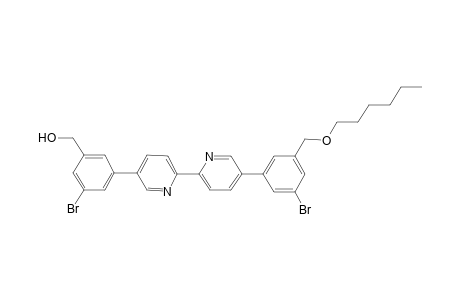 {3-Bromo-5-[6'-{5"-[3'"-bromo-5'"-(hexyloxymethyl)phenyl]pyridin-2"'-yl]pyridin-3"-yl}phenyl}-methanol