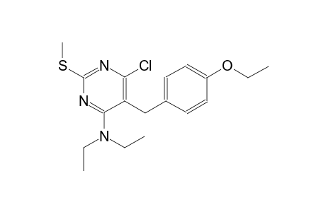 N-[6-chloro-5-(4-ethoxybenzyl)-2-(methylsulfanyl)-4-pyrimidinyl]-N,N-diethylamine