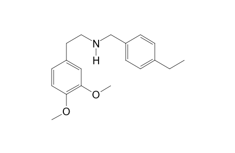 2-(3,4-Dimethoxyphenyl)-N-[(4-ethylphenyl)methyl]ethan-1-amine