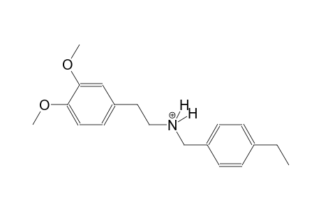2-(3,4-dimethoxyphenyl)-N-(4-ethylbenzyl)ethanaminium