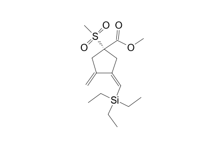 (Z)-1-CARBOMETHOXY-1-METHANESULFONYL-3-METHYLENE-4-TRIETHYL-SILYLMETHYLENE-CYCLOPENTANE