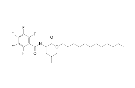 L-Leucine, N-pentafluorobenzoyl-, dodecyl ester