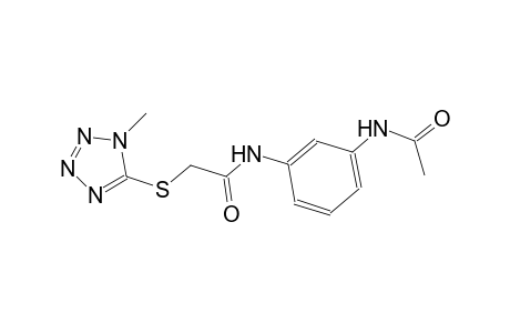 N-[3-(acetylamino)phenyl]-2-[(1-methyl-1H-tetraazol-5-yl)sulfanyl]acetamide