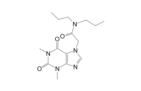 2-(1,3-Dimethyl-2,6-dioxo-1,2,3,6-tetrahydropurin-7-yl)-N,N-dipropylacetamide