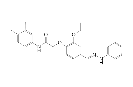 N-(3,4-dimethylphenyl)-2-{2-ethoxy-4-[(E)-(phenylhydrazono)methyl]phenoxy}acetamide