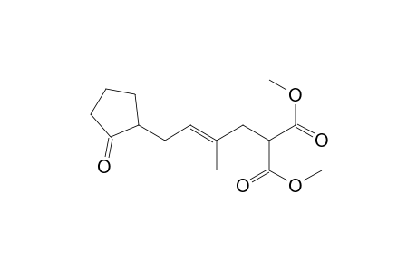 2-[(E)-2-methyl-4-(2-oxocyclopentyl)but-2-enyl]propanedioic acid dimethyl ester