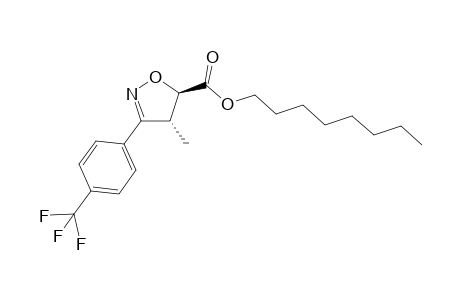 Octyl 3-(4-trifluoromethylphenyl)-4,5-dihydroisoxazole-4-methyl-5-carboxylate
