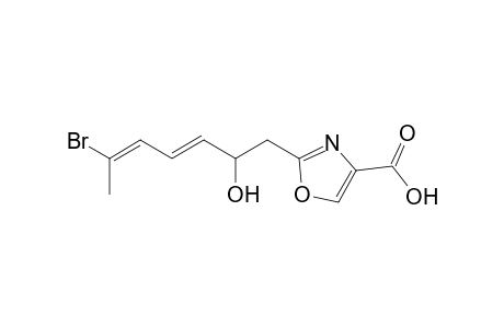 2-[(3E,5E)-6-bromanyl-2-oxidanyl-hepta-3,5-dienyl]-1,3-oxazole-4-carboxylic acid