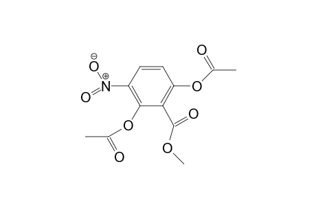 Benzoic acid, 2,6-bis(acetyloxy)-3-nitro-, methyl ester