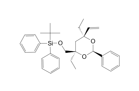 (4S,6S)-TERT.-BUTYL-(4,6-DIETHYL-2-PHENYL-6-VINYL-1,3-DIOXAN-4-YLMETHOXY)-DIPHENYLSILANE