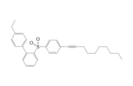 2-[4-(Dec-1-ynyl)benzenesulfonyl]-4'-ethyl-biphenyl
