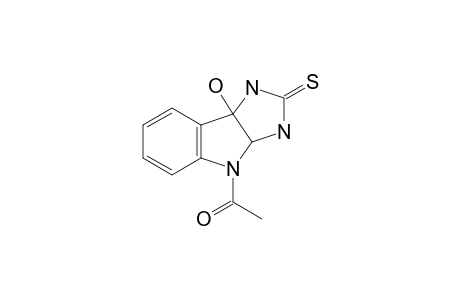 1-(8b-hydroxy-2-sulfanylidene-3,3a-dihydro-1H-imidazo[5,4-b]indol-4-yl)ethanone