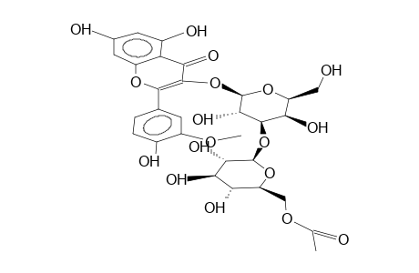 ISORHAMMNETIN 3-O-B-D-(6''-O-ACETYLGLUCOPYRANOSYL(1-3)-B-D-GALACTOPYRANOSIDE)
