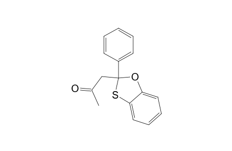 2-Propanone, 1-(2-phenyl-1,3-benzoxathiol-2-yl)-