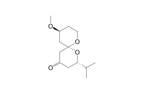 (2S,6S,10S)-10-Methoxy-2-(1-(methyl)ethyl)-1,7-dioxaspiro[5.5]undecan-4-one