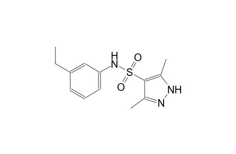 N-(3-ethylphenyl)-3,5-dimethyl-1H-pyrazole-4-sulfonamide