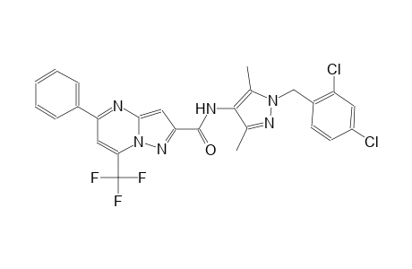 N-[1-(2,4-dichlorobenzyl)-3,5-dimethyl-1H-pyrazol-4-yl]-5-phenyl-7-(trifluoromethyl)pyrazolo[1,5-a]pyrimidine-2-carboxamide