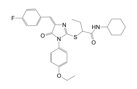 butanamide, N-cyclohexyl-2-[[(4E)-1-(4-ethoxyphenyl)-4-[(4-fluorophenyl)methylene]-4,5-dihydro-5-oxo-1H-imidazol-2-yl]thio]-