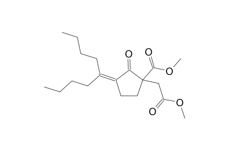 Methyl 1-(2-methoxy-2-oxoethyl)-3-(5-nonanylidene)-2-cyclopentanonecarboxylate