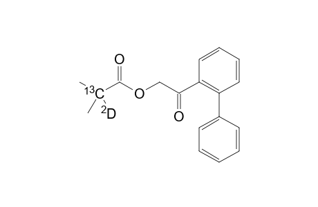 Propanoic-2-13C-2-d acid, 2-methyl-, 2-[1,1'-biphenyl]-4-yl-2-oxoethyl ester