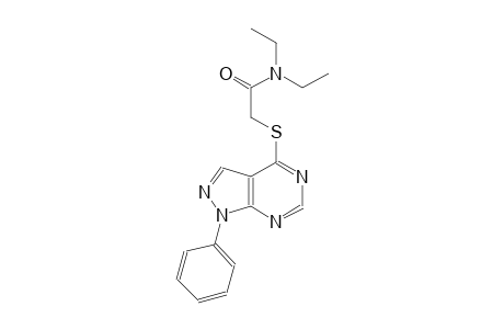 N,N-diethyl-2-[(1-phenyl-1H-pyrazolo[3,4-d]pyrimidin-4-yl)sulfanyl]acetamide
