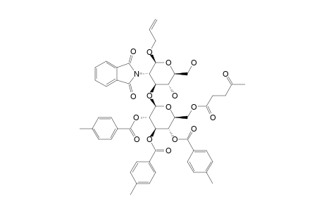 ALLYL-(6-O-LEVULINOYL-2,3,4-TRI-O-PARA-TOLUOYL-BETA-D-GLUCOPYRANOSYL)-(1->3)-2-DEOXY-2-PHTHALIMIDO-BETA-D-GLUCOPYRANOSIDE