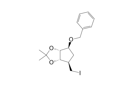BENZYL-5-DEOXY-5-IODO-2,3-O-ISOPROPYLIDENECARBA-BETA-DL-RIBO-FURANOSIDE