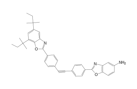 5-Benzoxazolamine, 2-[4-[2-[4-[5,7-bis(1,1-dimethylpropyl)-2-benzoxazolyl]phenyl]ethynyl]phenyl]-