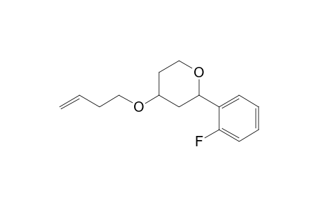 2-(2-Fluorophenyl)-4-(3-butenoxy)tetrahydropyran