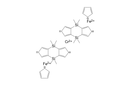 Bis[(Cyclopentadienyl)iron]-bis-mu-(1,2,3,3a,8a-eta5-3a,4,7a,8-tetrahydro-4,4,8,8-tetramethyl-4,8-disila-s-indacene-3a,7a-diyl)chromium
