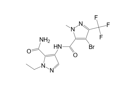 N-[5-(aminocarbonyl)-1-ethyl-1H-pyrazol-4-yl]-4-bromo-1-methyl-3-(trifluoromethyl)-1H-pyrazole-5-carboxamide
