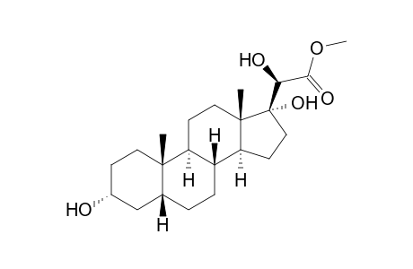 3α,17,20α-trihydroxy-5β-pregnan-21-oic acid, methyl ester