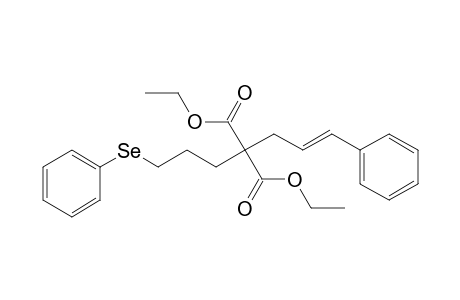 Diethyl (3-benzeneselenylpropyl)(3-phenyl-2-propen-1-yl)propanedioate