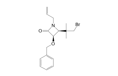 CIS-1-ALLYL-3-BENZYLOXY-4-[(2-BROMO-1,1-DIMETHYL)-ETHYL]-AZETIDIN-2-ONE