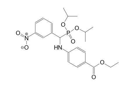 ethyl 4-{[(diisopropoxyphosphoryl)(3-nitrophenyl)methyl]amino}benzoate