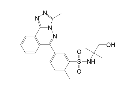 Benzenesulfonamide, N-(2-hydroxy-1,1-dimethylethyl)-2-methyl-5-(3-methyl[1,2,4]triazolo[3,4-a]phthalazin-6-yl)-