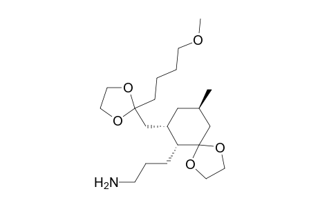 1,4-Dioxaspiro[4.5]decane-6-propanamine, 7-[[2-(4-methoxybutyl)-1,3-dioxolan-2-yl]methyl]-9-methyl-, (6.alpha.,7.alpha.,9.beta.)-(.+-.)-