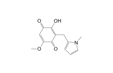 2,5-Cyclohexadiene-1,4-dione, 2-hydroxy-5-methoxy-3-[(1-methyl-1H-pyrrol-2-yl)methyl]-