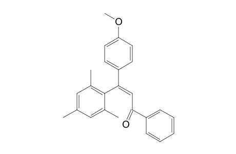(Z)-3-(2,4,6-Trimethylphenyl)-3-(4-methoxyphenyl)-1-phenylprop-2-en-1-one