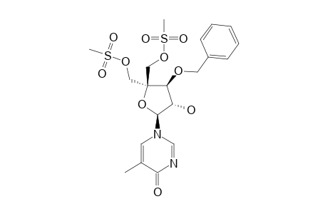 1-[3-O-BENZYL-5-O-(METHYLSULFONYL)-4-C-(METHYLSULFONYLOXYMETHYL)-ALPHA-L-THREO-PENTOFURANOSYL]-THYMINE