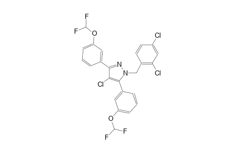 4-chloro-1-(2,4-dichlorobenzyl)-3,5-bis[3-(difluoromethoxy)phenyl]-1H-pyrazole