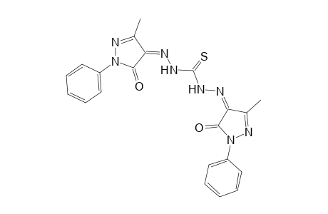 1,5-Bis(3-methyl-1-phenyl-5-oxopyrazol-4-yl)thiocarbohydrazone