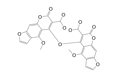BIS-(3-FORMYL-5-METHOXYFURANOCOUMARIN-4-YL)-ETHER-DIHYDRATE