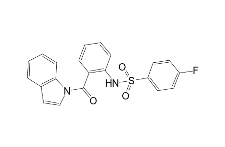 N-(2-(1H-indole-1-carbonyl)phenyl)-4-fluorobenzenesulfonamide