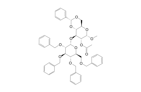 METHYL-2-O-ACETYL-4,6-O-BENZYLIDENE-3-O-(2,3,4,6-TETRA-O-BENZYL-ALPHA-D-GLUCOPYRANOSYL)-ALPHA-D-GLUCOPYRANOSIDE