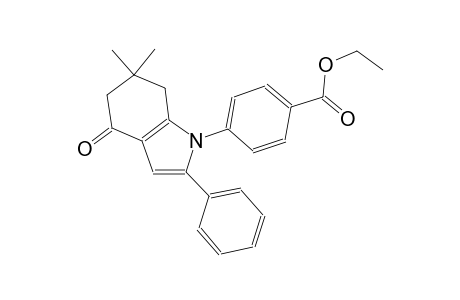 ethyl 4-(6,6-dimethyl-4-oxo-2-phenyl-4,5,6,7-tetrahydro-1H-indol-1-yl)benzoate
